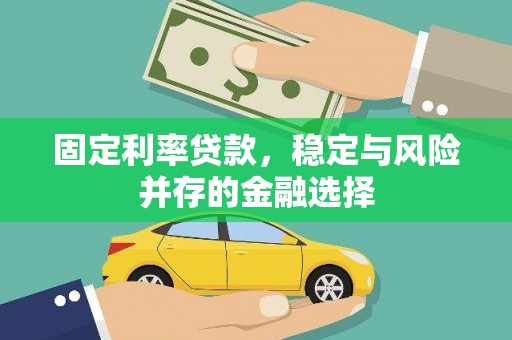 阿拉山口固定利率贷款，稳定与风险并存的金融选择