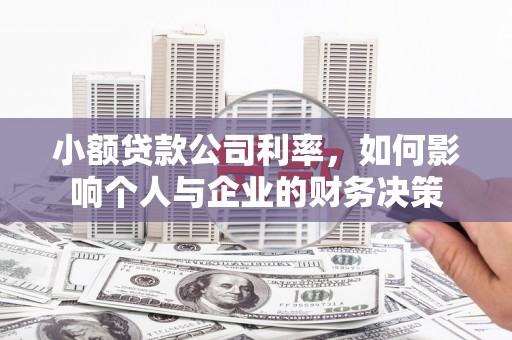 阿拉山口小额贷款公司利率，如何影响个人与企业的财务决策