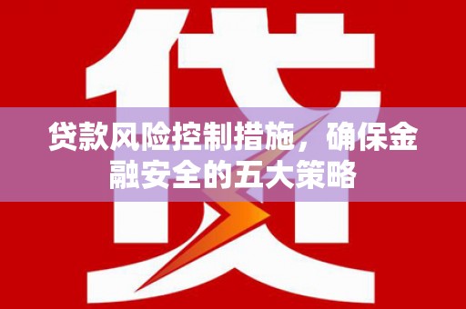 阿拉山口贷款风险控制措施，确保金融安全的五大策略