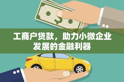 阿拉山口工商户贷款，助力小微企业发展的金融利器