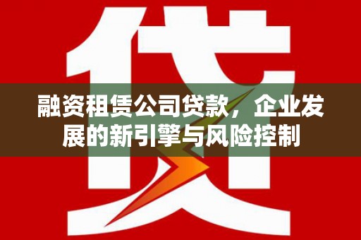 阿拉山口融资租赁公司贷款，企业发展的新引擎与风险控制